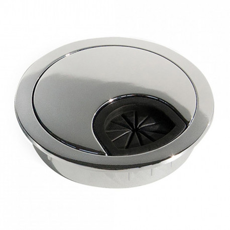 Passe-câbles avec couvercle Circum EMUCA - ø60 mm - Zamak - Chromé