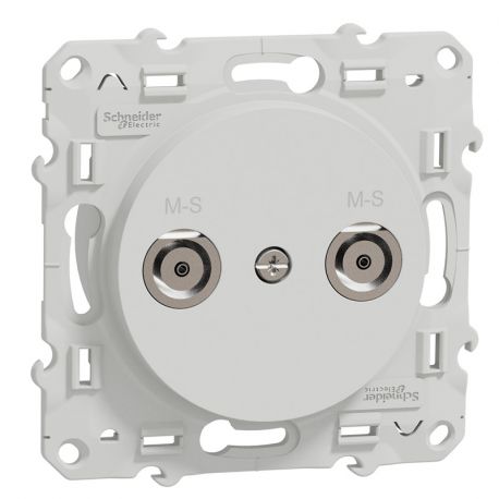Odace prise multiservices - blanc
