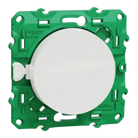 Interrupteur Odace SF SP Schneider Electric - Eclairage et prises - Commande simple - Blanc