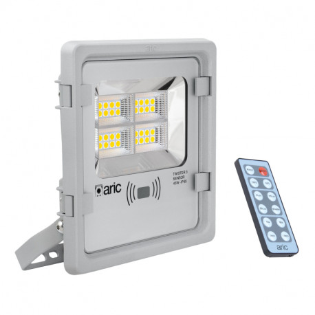 Projecteur extérieur Twister 3 Sensor Aric - Détecteur mouvement - 45W - 4000K - Gris