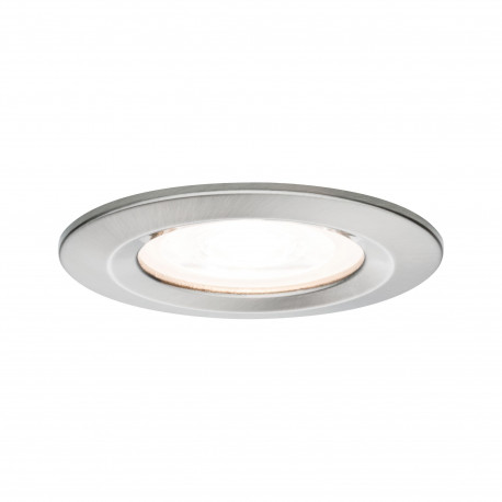 Kit Encastrés Prem Nova rond gradable LED 3x7W 230V GU10 51mm Acier bro/Alu zinc