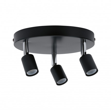 Spot 3 flammes Carolina Paulmann - Orientable - IP44 - 3x10W max - GU10 - Anthracite - Sans ampoule