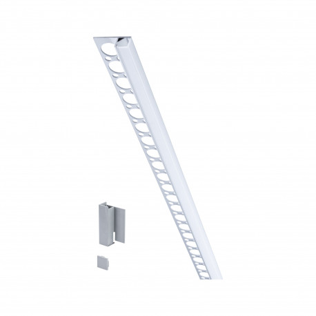 Profilé encastrable avec diffuseur LumiTiles Frame Paulmann - 2m - Aluminium anodisé/Satin