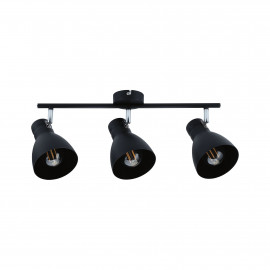 Spot orientable 3 flammes Davy Paulmann - 3x20W max - E27 - IP20 - Noir - Dimmable
