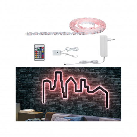 Kit Function FlexLED 3D 5 m RGB 26W 230V/12V 36VA Blanc