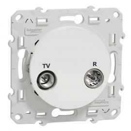 Odace prise TV / FM - Blanc