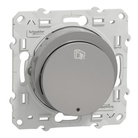 Schneider Electric - NU600242 - Unica Déco Subtile - Plaque De Finition - Blanc Liseré Cuivre - 1P