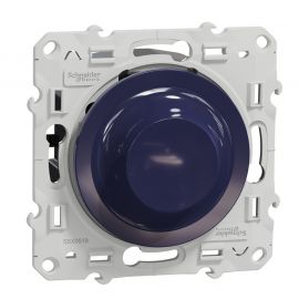 Variateur de lumière universel Odace Schneider Electric - 2 ou 3 fils - Cobalt