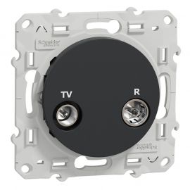 Odace prise TV / FM - anthracite