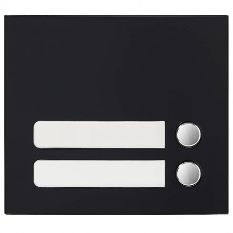 Façade GF2PB Aiphone - Pour module d'appel GTSW - Noir satinée