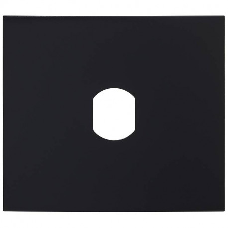 Façade GFBP2B Aiphone - Pour module canon PTT ou VIGIK - Noir satinée