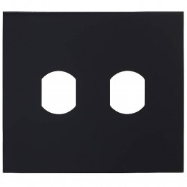 Façade GFBP4B Aiphone - Pour module canon PTT ou VIGIK - Noir satinée