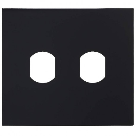 Façade GFBP4B Aiphone - Pour module canon PTT ou VIGIK - Noir satinée