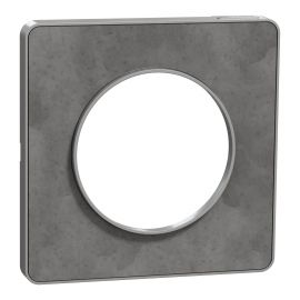 Plaque Odace Touch - Ardoise avec liseré aluminium - Unique