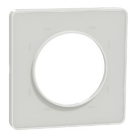 Plaque Odace Touch - Translucide blanc avec liseré blanc - Unique