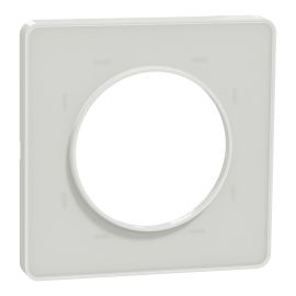 Plaque Odace Touch - Translucide blanc avec liseré blanc - Unique
