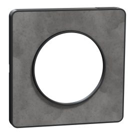 Plaque Odace Touch - Ardoise avec liseré anthracite - Unique