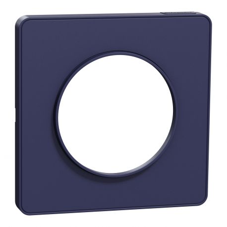 Plaque Odace Touch Schneider Electric - Cobalt avec liseré - Unique