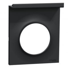 Plaque support téléphone mobile Odace Styl Pratic Schneider Electric - 1 poste - Anthracite