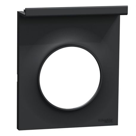 Plaque support téléphone mobile Odace Styl Pratic Schneider Electric - 1 poste - Anthracite