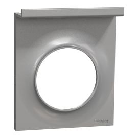 Plaque support téléphone mobile Odace Styl Pratic Schneider Electric - 1 poste - Aluminium