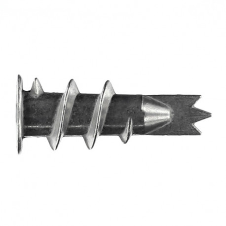 Boite de 200 chevilles seules métalliques autoforeuses Ramtwist Ram - Pour parois creuses