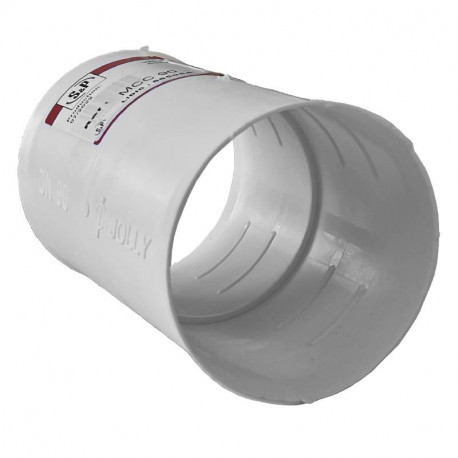 Manchon PVC Pluggit S&P Unelvent - Ø 90mm - Rigide - Connexion mâle-mâle