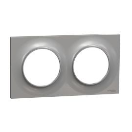 Plaque Odace Styl - Aluminium - Double horizontale / verticale 71mm