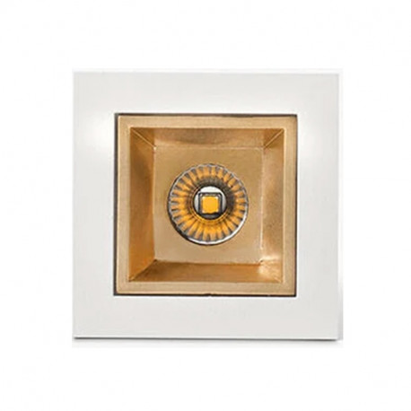Spot encastrable Troop Faro - 2W - Blanc/or - 3000K