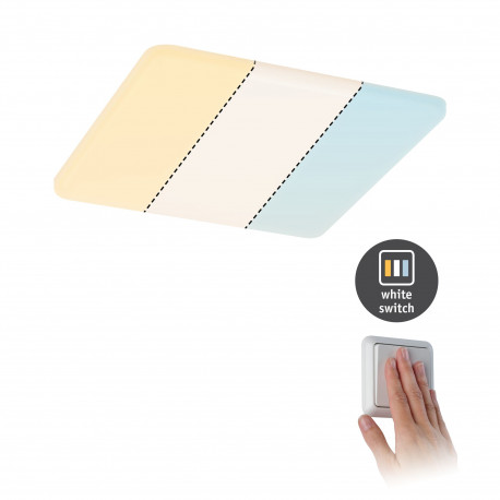 Panneau ENC Veluna VariFit IP44 14W 3 Step CCT 185x185mm synthétique