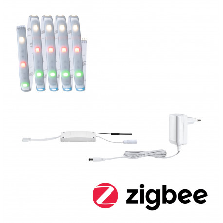 Kit de base MaxLED 250 1,5m Zigbee RGBW Protect Cover IP44 9W 230/24V Argent