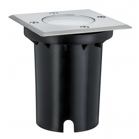 Spot encastré de sol carré Paulmann - 108 x 124mm - 3.5W - 3000K - IP67 - 230V - Inox