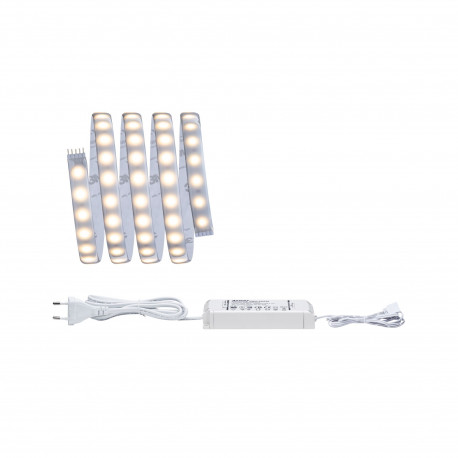 MaxLED 500 kit de base 1,5 m Bl anc chaud 10 W 230/24V 20VA Argent Plast