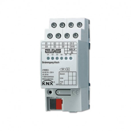 Entrée binaire KNX Jung - 6 voies