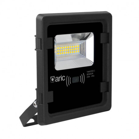 Projecteur extérieur Twister 3 Sensor Aric - Détecteur mouvement - 25W - 4000K - Noir