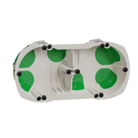 Lot de 20 boites d'encastrement étanche Multifix Air - 2 postes - Profondeur 40mm