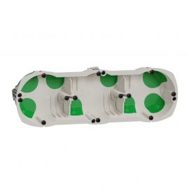 Lot de 10 boites d'encastrement étanches Multifix Air - 3 postes - Profondeur 40mm