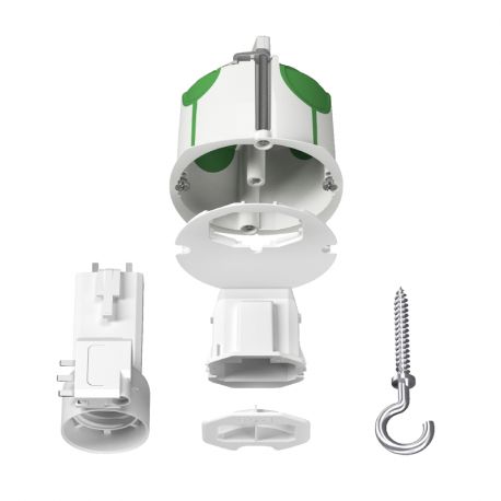 Boite de centre DCL Multifix Air - Avec couvercle non affleurant - Diam 67mm Prof 50mm