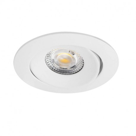 Spot encastré orientable Aspen Tilt CCT Aric - 5W - 3-4000K - IP20/65 - Dimmable - Blanc