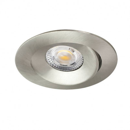 Spot encastré orientable Aspen Tilt CCT Aric - 5W - 3-4000K - IP20/65 - Dimmable - Nickel