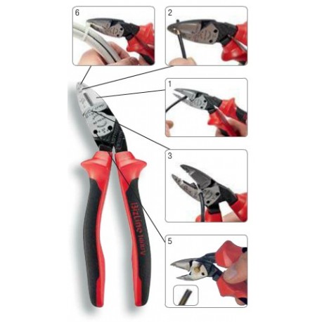 Pince mutlifonction 6 en 1 isolée 1000V chromé