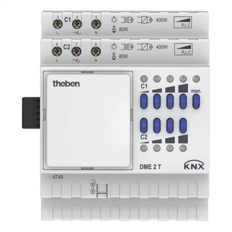 Actionneur de variation DME KNX Theben - Module d'extension Universel - 2 canaux