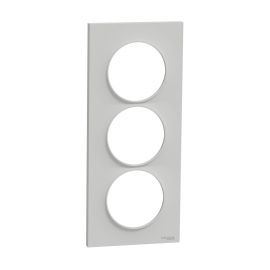 Plaque Odace Styl - Gris Pierre - Triple verticale 57mm