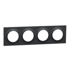 Plaque Odace Styl - Anthracite - Quadruple