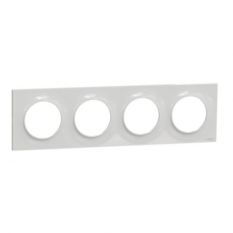 Plaque Odace Styl - Gris pierre - Quadruple horizontale / verticale 71mm