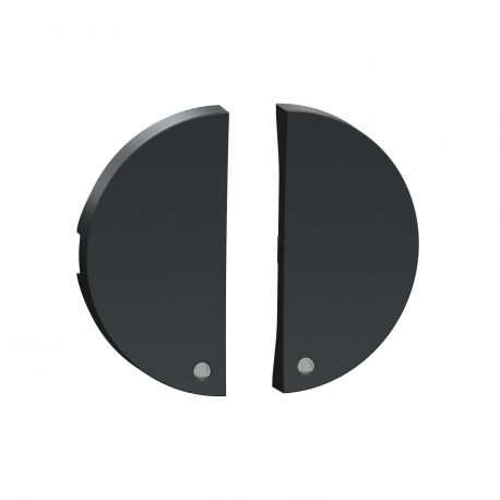 Demi-enjoliveur pour commande lumineuse basse consommation - anthracite (livré sans LED)