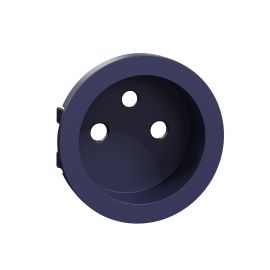 Enjoliveur seul prise de courant Odace Schneider Electric - 2P+T - 16A - Cobalt