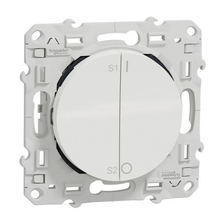 Odace + PlusLink commande de groupe pour scénarios d'éclairage et volets-roulants - blanc