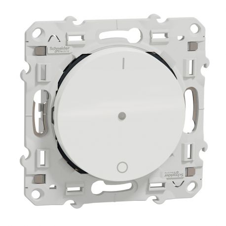 Odace + PlusLink va et vient lumineux 2 fils sans neutre- blanc