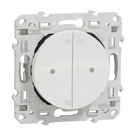 Odace + PlusLink commande locale éclairage variateur - blanc